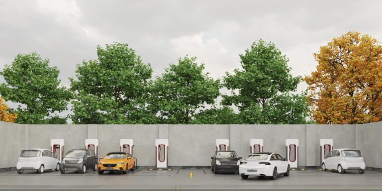 Parking de borne Tesla